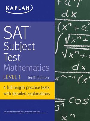 cover image of SAT Subject Test Mathematics Level 1